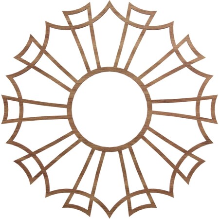 Ekena Millwork Augustus Wood Fretwork Pierced Ceiling Medallion, Walnut, 18"OD x 6 3/8"ID x 1/4"T CMWP18X18X0250AUWA